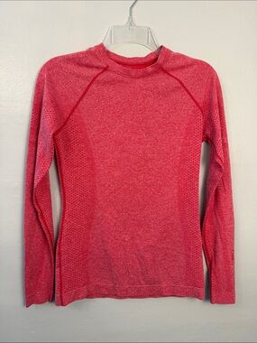 Figs Womens Salta Seamless long sleeve Red Size Small